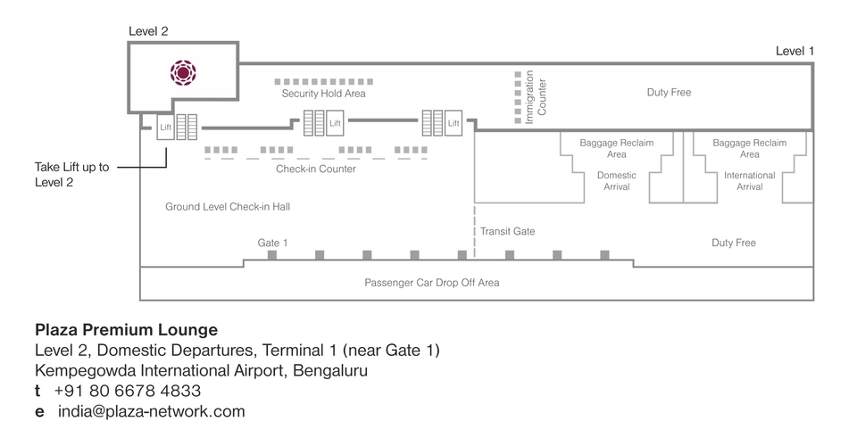 Location of "Day-Hotel" at Bangalore International Airport
